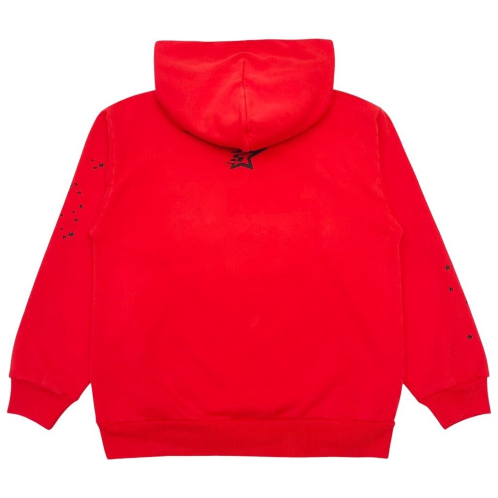 Sp5der P*NK V2 Pullover Hoodie Red | Spider Worldwide - Picture 2 of 6